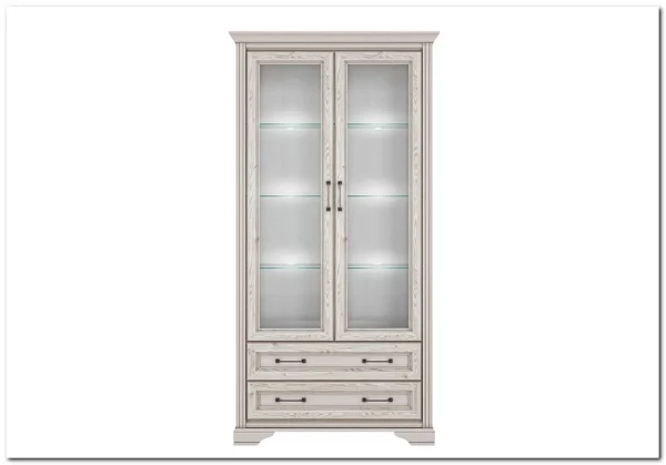 Шкаф-витрина Stylius (Стилиус) B169-REG2W2S BRW заказать по цене 49 740 руб. в Саратове