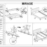 Кровать Signal MIRAGE VELVET TAP. 186 черный/золотой 160/200 заказать по цене 66 015 руб. в Саратове