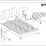 Кровать Signal MIRAGE VELVET TAP. 186 черный/золотой 160/200 заказать по цене 66 015 руб. в Саратове