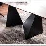 Стол обеденный Signal PETERSON Ceramic 160 раскладной (Statuario Venato белый/черный мат) заказать по цене 162 833 руб. в Саратове