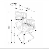 Стул кухонный Halmar K572 поворотный (серый/черный) заказать по цене 21 713 руб. в Саратове