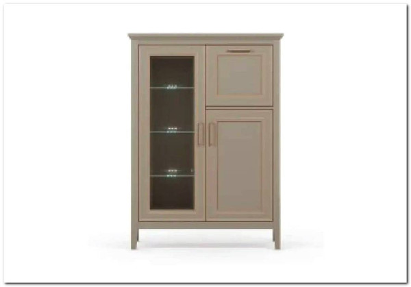 Тумба-витрина Classic глиняный серый KOM1W1D1B BRW заказать по цене 30 720 руб. в Саратове