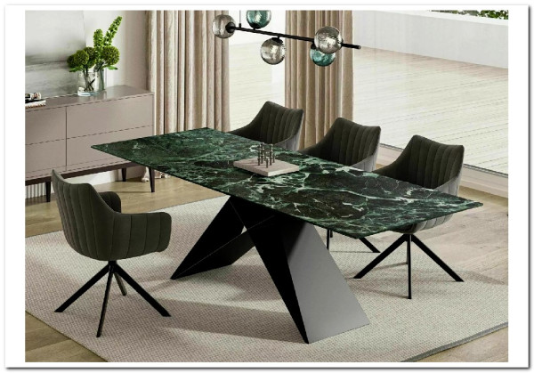 Стол обеденный Signal WESTIN Ceramic 160 раскладной (Verde Alpi морской/черный мат) заказать по цене 152 669 руб. в Саратове