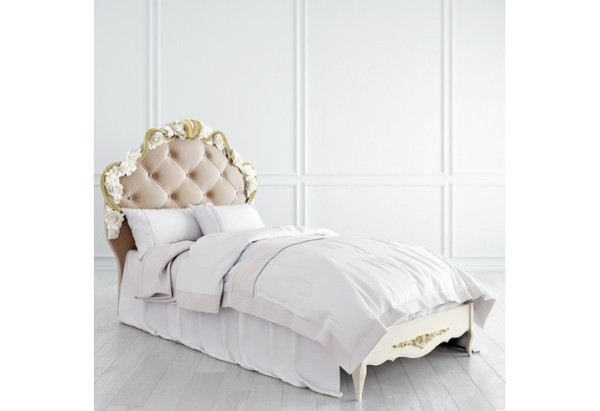 Купить Кровать с мягким изголовьем 90*190 Romantic R409-K02-AG-B01 с доставкой по России по цене производителя можно в магазине Другая Мебель в Саратове