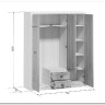 Купить Шкаф Koen SZF3D2S ясень снежный BRW с доставкой по России по цене производителя можно в магазине Другая Мебель в Саратове
