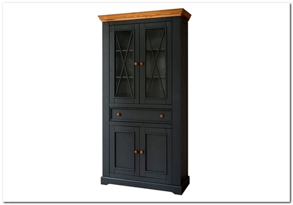 Шкаф для посуды Форест Графит широкий 4 двери 1 ящик заказать по цене 56 979 руб. в Саратове