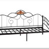 Купить Кровать Federica (mod. AT-881) 90*200 см (Day bed), красный дуб/черный с доставкой по России по цене производителя можно в магазине Другая Мебель в Саратове