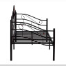 Купить Кровать Federica (mod. AT-881) 90*200 см (Day bed), красный дуб/черный с доставкой по России по цене производителя можно в магазине Другая Мебель в Саратове
