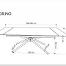 Стол обеденный Halmar VITORINO 160 раскладной (белый мрамор/черный) заказать по цене 80 169 руб. в Саратове