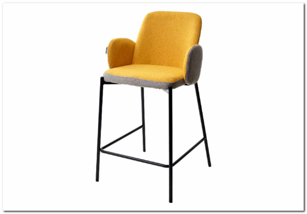 Полубарный стул NYX (H=65cm) VF106 желтый / VF120 серый заказать по цене 9 225 руб. в Саратове
