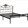 Купить Кровать Federica (mod. AT-881) 160*200 (Queen bed), красный дуб/черный с доставкой по России по цене производителя можно в магазине Другая Мебель в Саратове