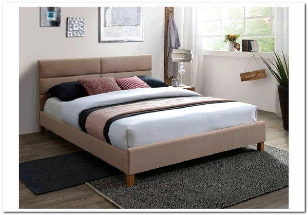 Кровать Signal SIERRA VELVET (бежевый/дуб) 160/200 заказать по цене 38 328 руб. в Саратове