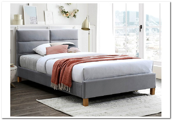 Кровать Signal SIERRA VELVET BLUVEL03 (светло-серый/дуб) 120/200 заказать по цене 32 364 руб. в Саратове