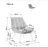 Кресло SIGNAL CELLA Brego 77 (оливковый/черный) заказать по цене 24 687 руб. в Саратове