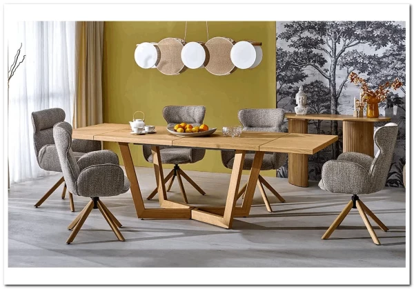 Стол обеденный Halmar MASSIVE 3 160 (дуб натуральный/дуб натуральный) заказать по цене 120 551 руб. в Саратове