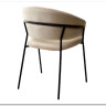 Стул ГЕММА цвет бежевый #H06 велюр / черный каркас заказать по цене 6 500 руб. в Саратове