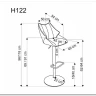 Барный стул Halmar H-122 (серый/черный) заказать по цене 14 273 руб. в Саратове