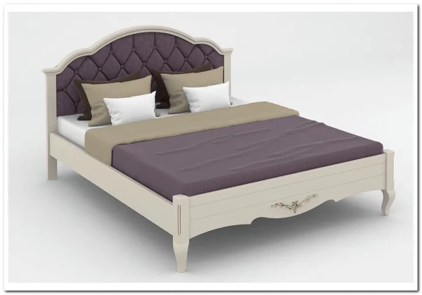 Кровать с каретной стяжкой Флоренция из массива бука заказать по цене 66 096 руб. в Саратове