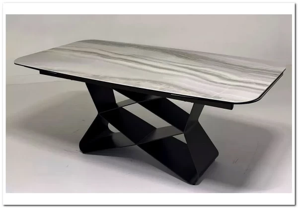 Стол ABSALON 180 ICE AGATE, керамика, стекло / Шоколадное золото каркас, ®DISAUR заказать по цене 109 700 руб. в Саратове