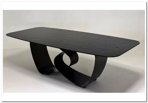 Стол TOVE 240 GREY, стекло BUBBLE / Шоколадное золото каркас ®DISAUR заказать по цене 150 500 руб. в Саратове