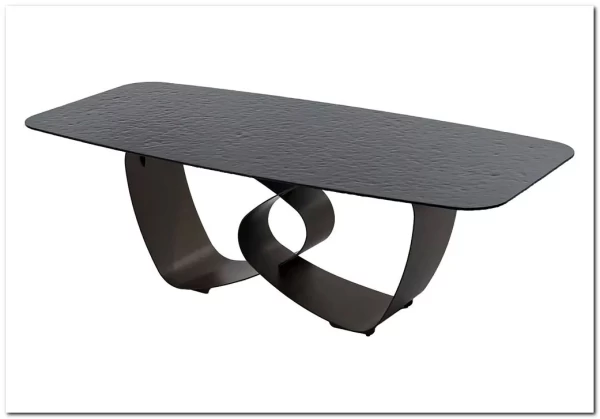 Стол TOVE 240 GREY, стекло BUBBLE / Шоколадное золото каркас ®DISAUR заказать по цене 150 500 руб. в Саратове