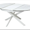 Стол TRENTO 120 HIGH GLOSS STATUARIO Белый мрамор глянцевый, керамика/ белый каркас заказать по цене 73 620 руб. в Саратове