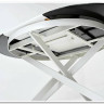 Стол TRENTO 120 HIGH GLOSS STATUARIO Белый мрамор глянцевый, керамика/ белый каркас заказать по цене 73 620 руб. в Саратове