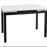 Стол обеденный Signal GD017 110 раскладной (белый мрамор/черный мат) заказать по цене 30 122 руб. в Саратове