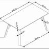 Стол обеденный Halmar HALIFAX (серый/черный) заказать по цене 37 992 руб. в Саратове