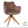 Стул кухонный Signal AZALIA D Velvet Bluvel 40 поворотный (темно-бежевый/дуб) заказать по цене 21 209 руб. в Саратове