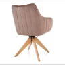 Стул кухонный Signal AZALIA D Velvet Bluvel 40 поворотный (темно-бежевый/дуб) заказать по цене 21 209 руб. в Саратове