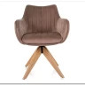 Стул кухонный Signal AZALIA D Velvet Bluvel 40 поворотный (темно-бежевый/дуб) заказать по цене 21 209 руб. в Саратове