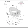 Стул кухонный Signal BORGO Raven 07 поворотный (серый/черный) заказать по цене 19 050 руб. в Саратове