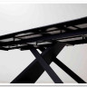 Стол LIVORNO 180 MATT WHITE MARBLE SOLID CERAMIC / BLACK заказать по цене 88 950 руб. в Саратове