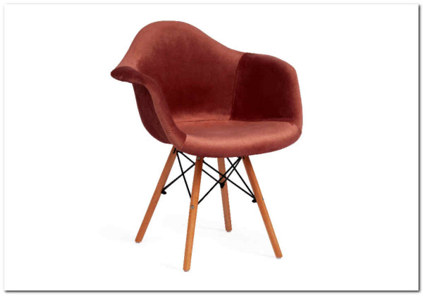 Кресло Secret De Maison CINDY SOFT (EAMES) (mod. 101) коралловый (HLR 44)/натуральный заказать по цене 7 720 руб. в Саратове