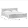 Купить Кровать Koen LOZ180x200 ясень снежный BRW с доставкой по России по цене производителя можно в магазине Другая Мебель в Саратове
