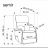 Кресло раскладное Halmar SEMIR (серый) заказать по цене 57 304 руб. в Саратове