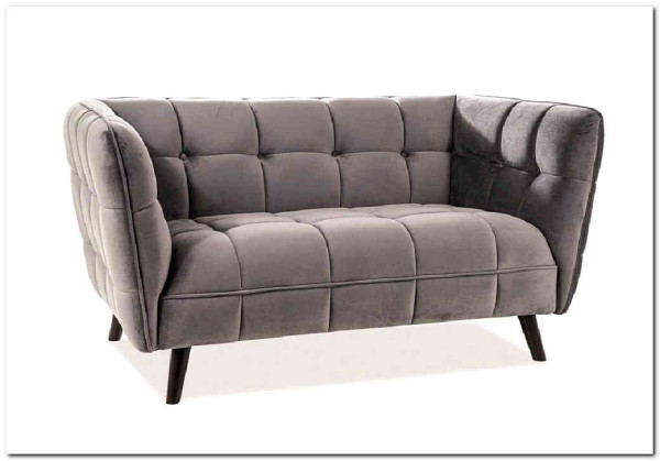 Диван CASTELLO 2 Velvet Bluvel 14  Signal (серый) заказать по цене 84 495 руб. в Саратове