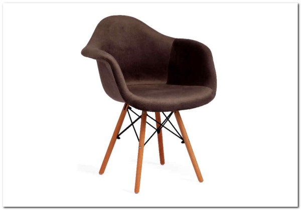 Кресло Secret De Maison CINDY SOFT (EAMES) (mod. 101) серый (HLR 24)/натуральный заказать по цене 7 720 руб. в Саратове