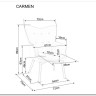 Кресло Signal CARMEN VELVET (серый) заказать по цене 23 645 руб. в Саратове