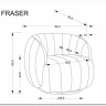 Кресло Halmar FRASER (кремовый) заказать по цене 36 716 руб. в Саратове