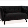 Диван CASTELLO 2 Velvet Bluvel 19  Signal (черный) заказать по цене 84 495 руб. в Саратове