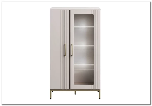 Тумба-витрина Бетти кашемир 1V1D BRW заказать по цене 23 690 руб. в Саратове