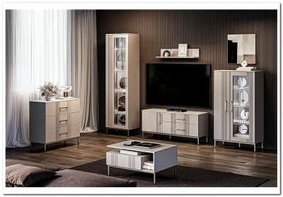 Тумба-витрина Бетти кашемир 1V1D BRW