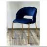 Стул AGNES BLUVEL-86 NAVY BLUE, золотой каркас заказать по цене 4 725 руб. в Саратове