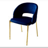Стул AGNES BLUVEL-86 NAVY BLUE, золотой каркас заказать по цене 4 725 руб. в Саратове