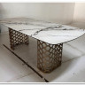 Стол CHIAVARI 220 KL-188 Контрастный мрамор матовый, итальянская керамика / Шампань, DISAUR заказать по цене 96 480 руб. в Саратове