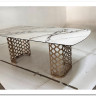 Стол CHIAVARI 220 KL-188 Контрастный мрамор матовый, итальянская керамика / Шампань, DISAUR заказать по цене 96 480 руб. в Саратове