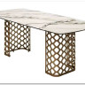 Стол CHIAVARI 220 KL-188 Контрастный мрамор матовый, итальянская керамика / Шампань, DISAUR заказать по цене 96 480 руб. в Саратове
