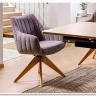 Стул кухонный Signal AZALIA D Velvet Bluvel 14 поворотный (серый/дуб) заказать по цене 21 209 руб. в Саратове